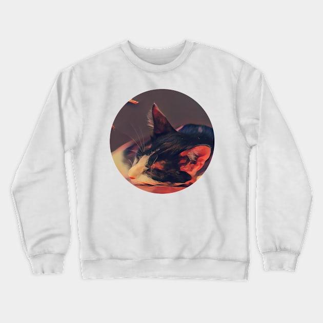 Cheerful floppy cat Crewneck Sweatshirt by GoranDesign